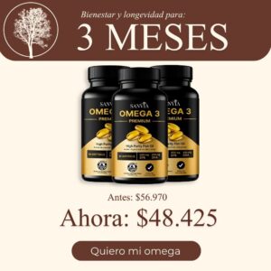 3 frasco de Omega 3 Premium (90 Días).
