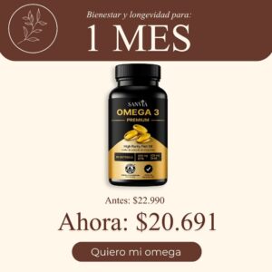 1 frasco de Omega 3 Premium (30 Días).